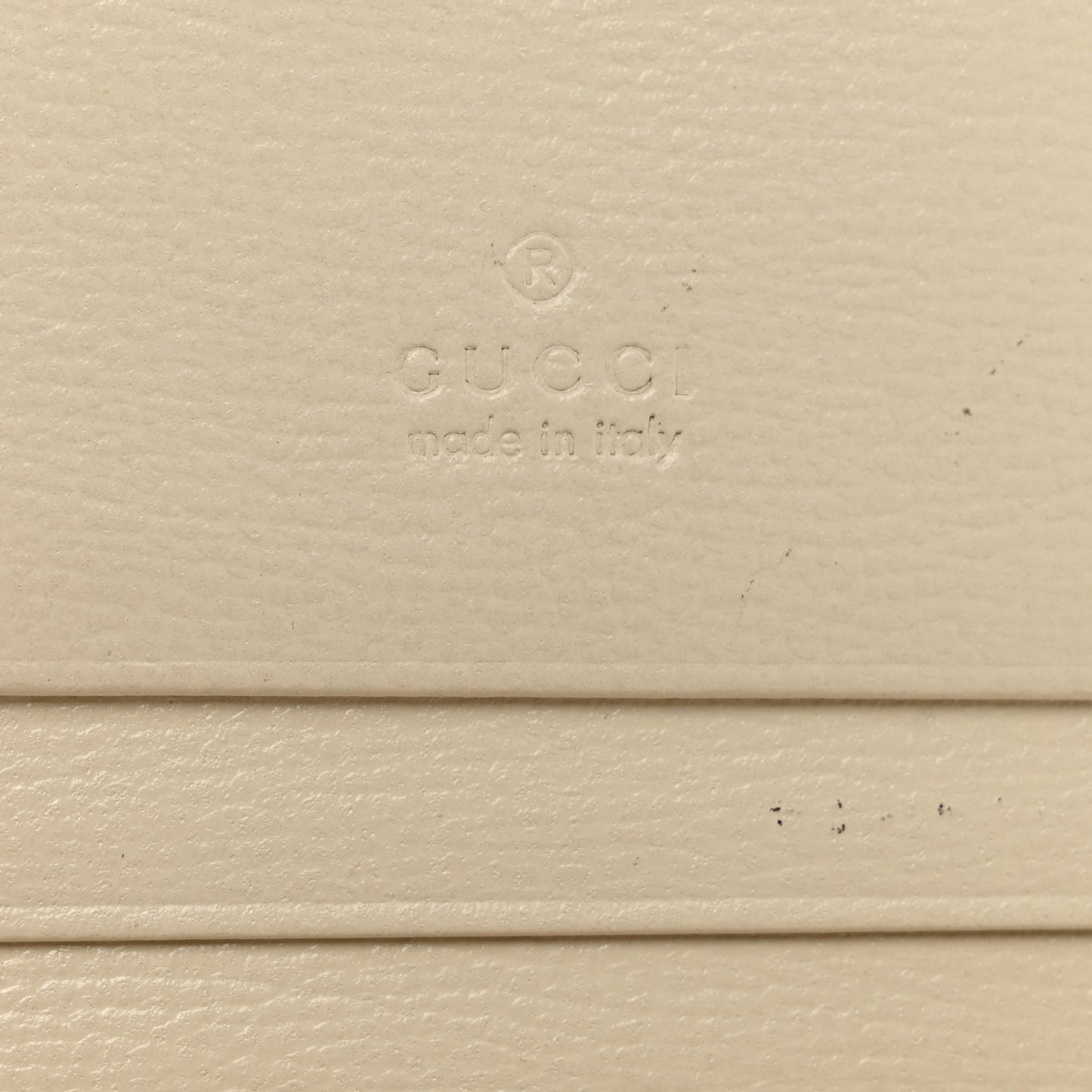 GG Supreme Monogram Azalea Calfskin Horsebit 1955 Card Case Wallet Beige Ebony Mystic White
