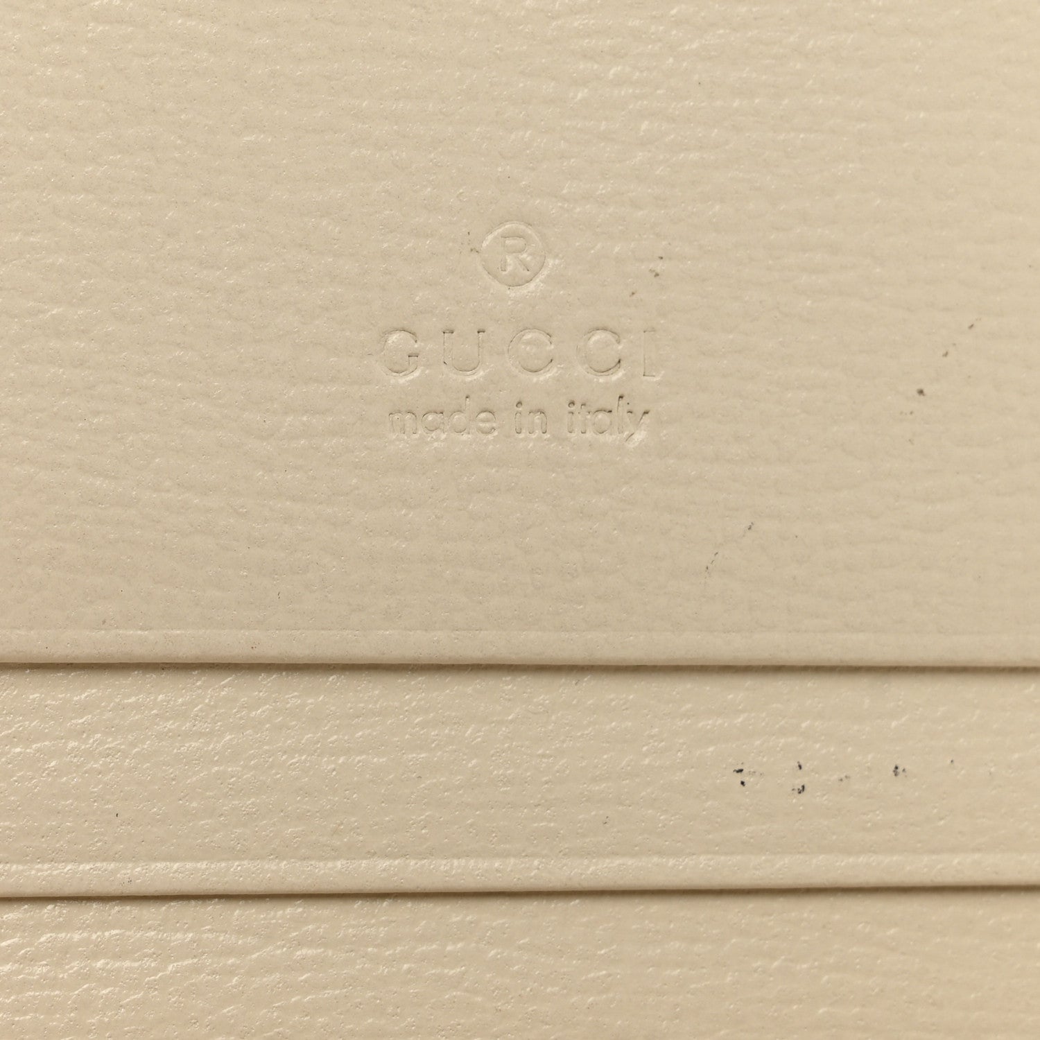 Gucci GG Supreme Monogram Azalea Calfskin Horsebit 1955 Card Case Wallet Beige Ebony Mystic White 6 of 9