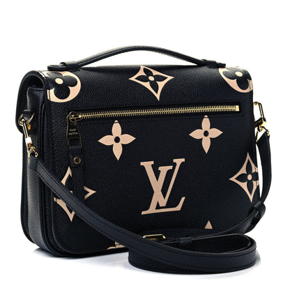 Louis Vuitton Empreinte Monogram Giant Pochette Metis Black Beige 3 of 8