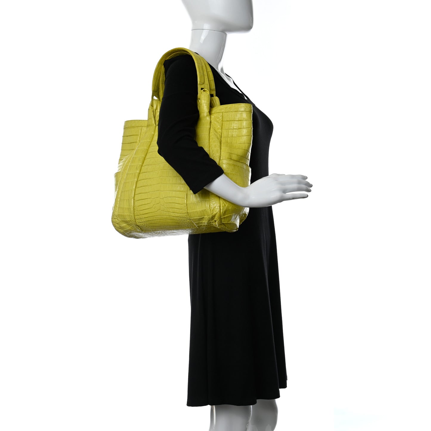 Crocodile Tote Yellow