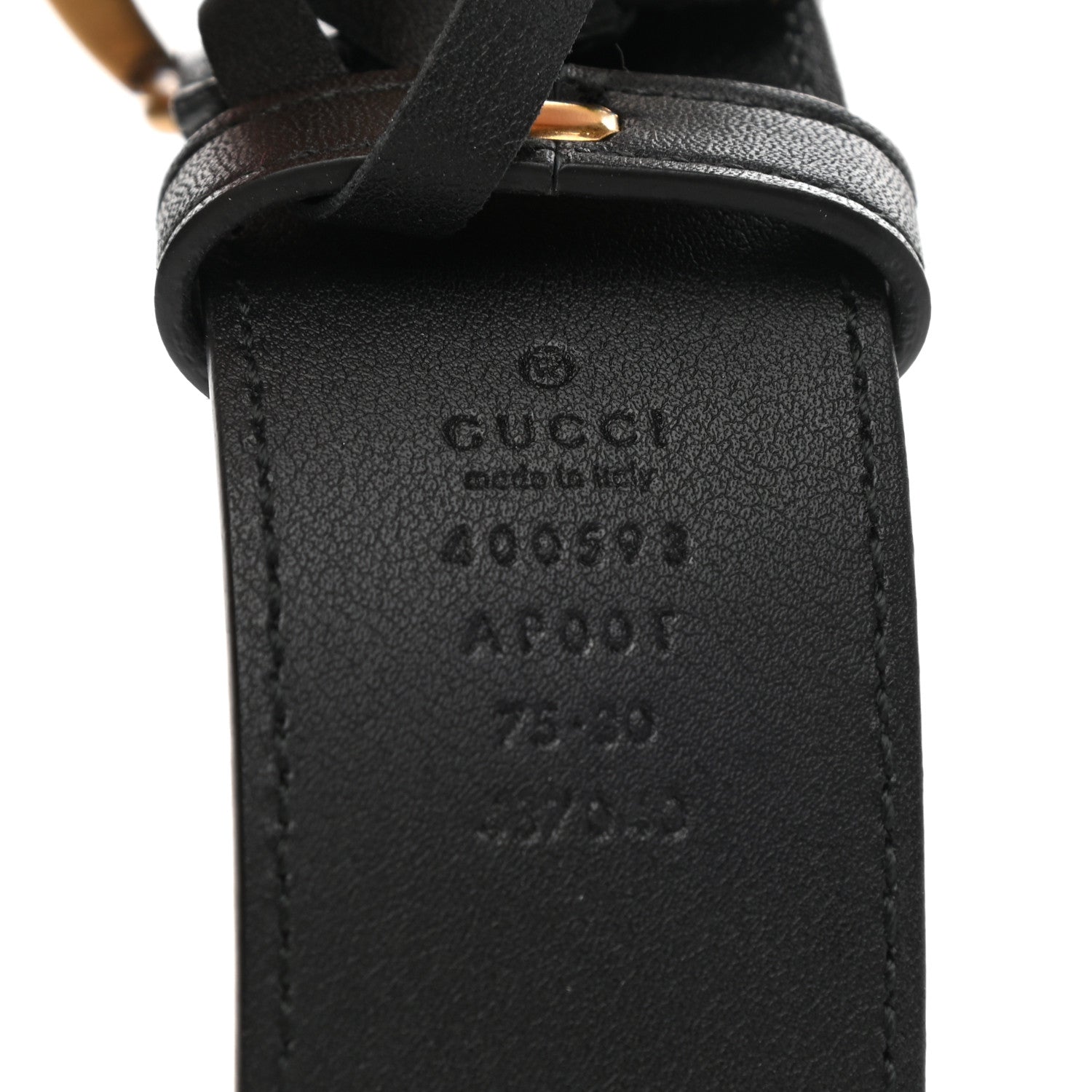 Gucci Calfskin Double G 40mm Belt 75 30 Black 3 of 5