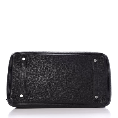 Hermes Taurillon Clemence Birkin 35 Black 6 of 39