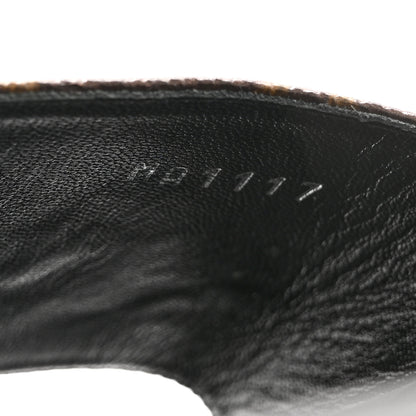 Louis Vuitton Metallic Calfskin Monogram Logo Sunbath Slide Sandals 41 8 of 10
