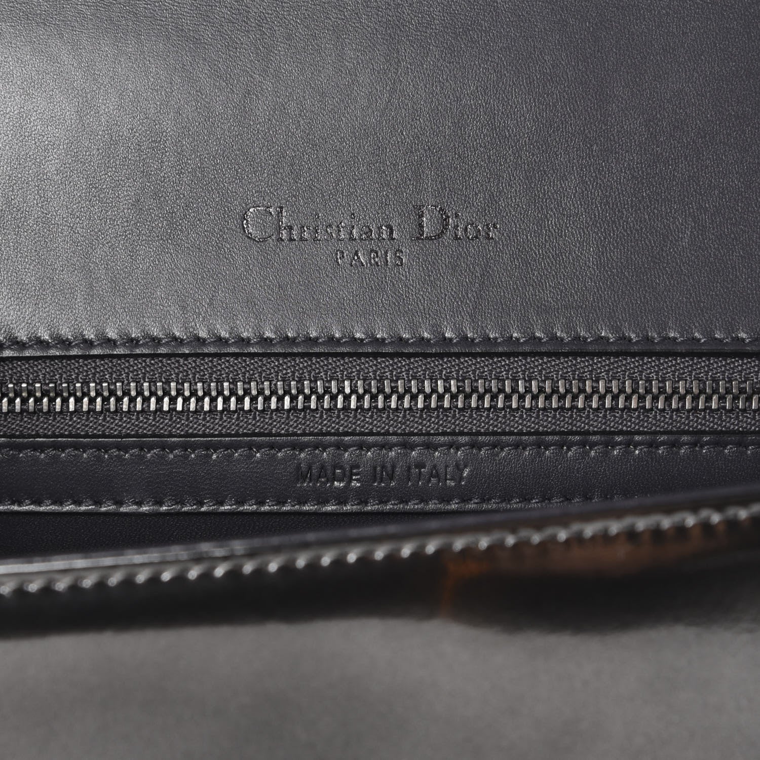 Christian Dior Metallic Patent Micro-Cannage Medium Diorama Flap Bag Silver 7 of 11