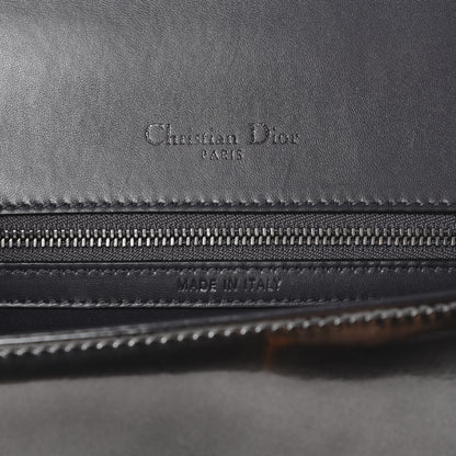 Christian Dior Metallic Patent Micro-Cannage Medium Diorama Flap Bag Silver 7 of 11
