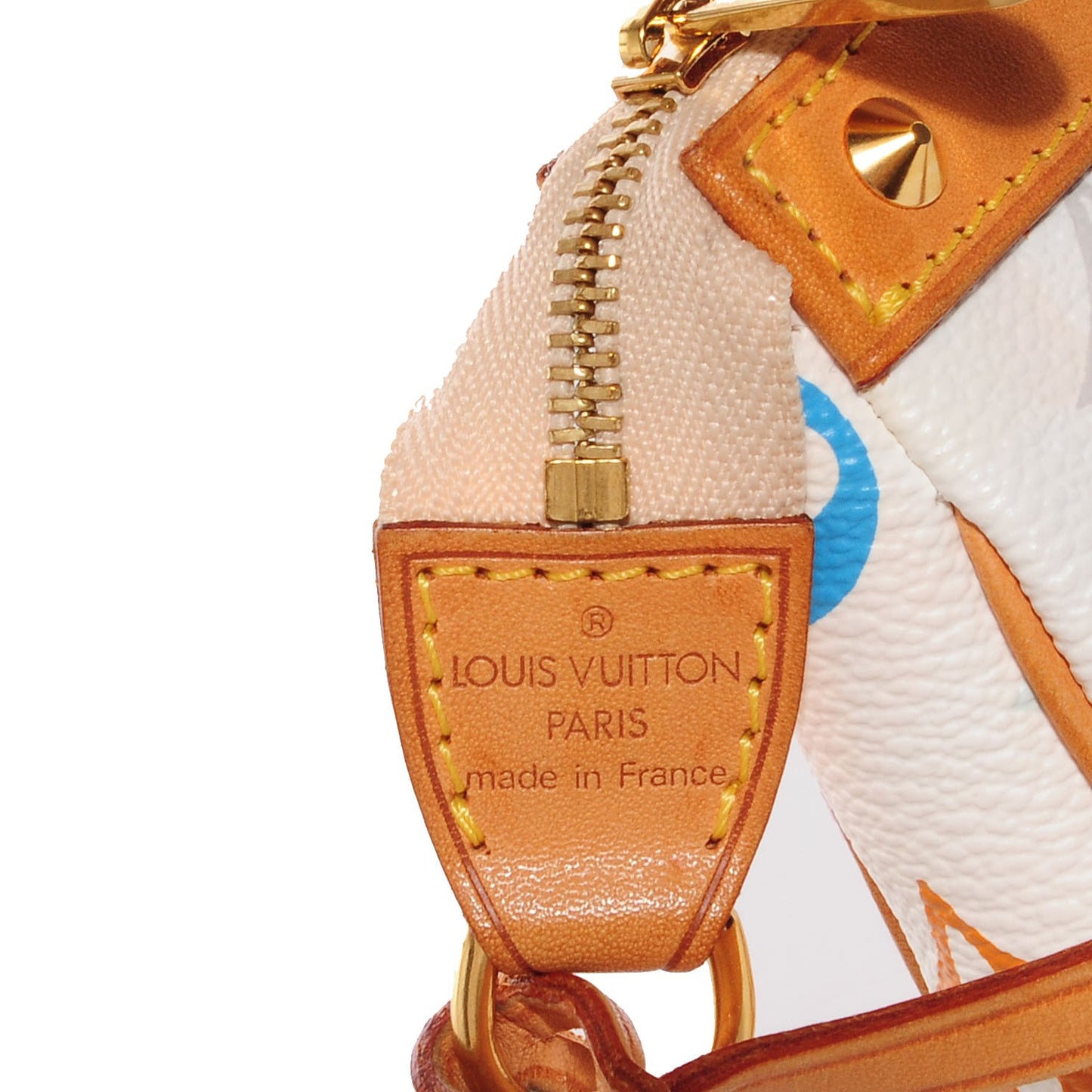 Monogram Multicolor Pochette Accessories White