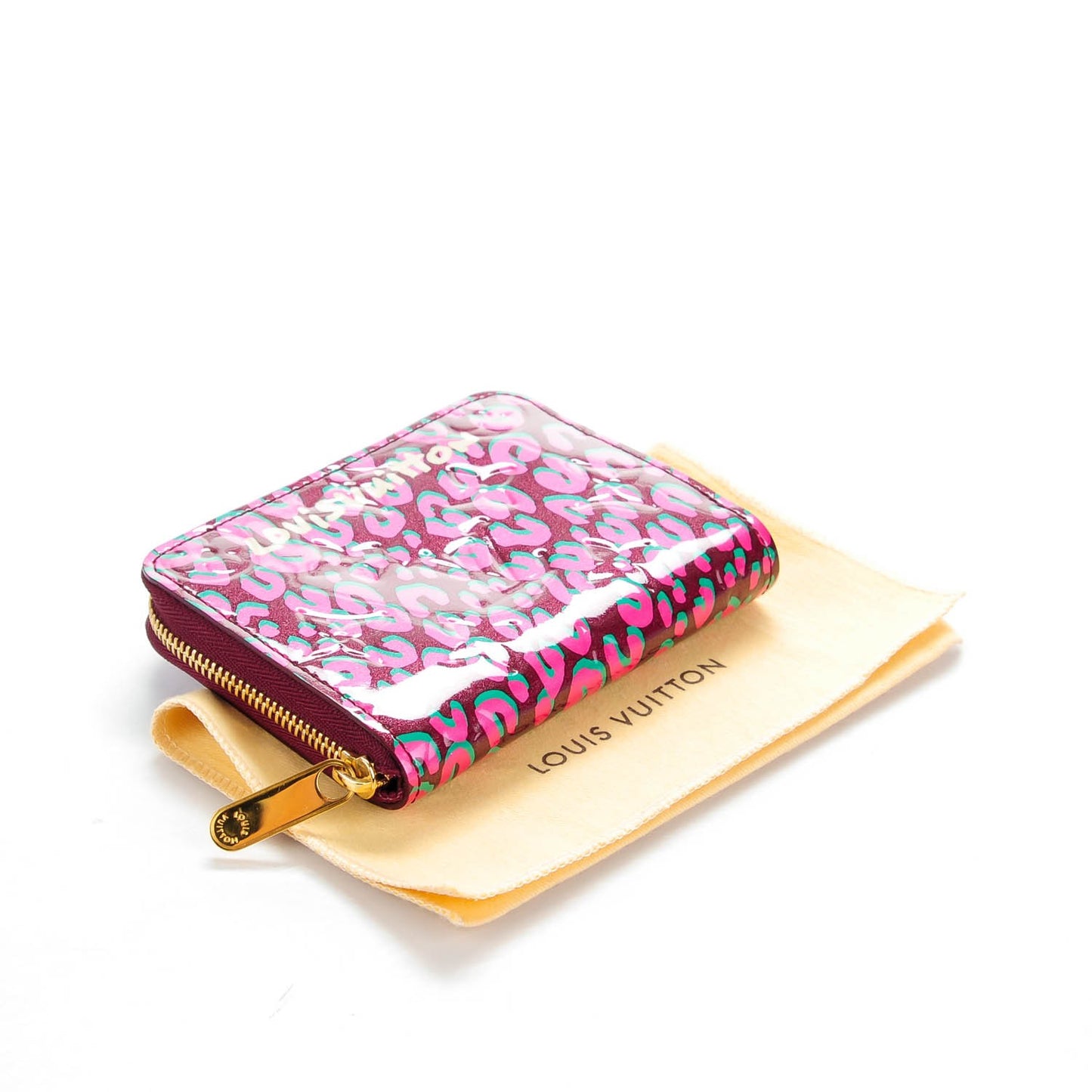 Vernis Leopard Zippy Coin Purse Rouge Fauviste