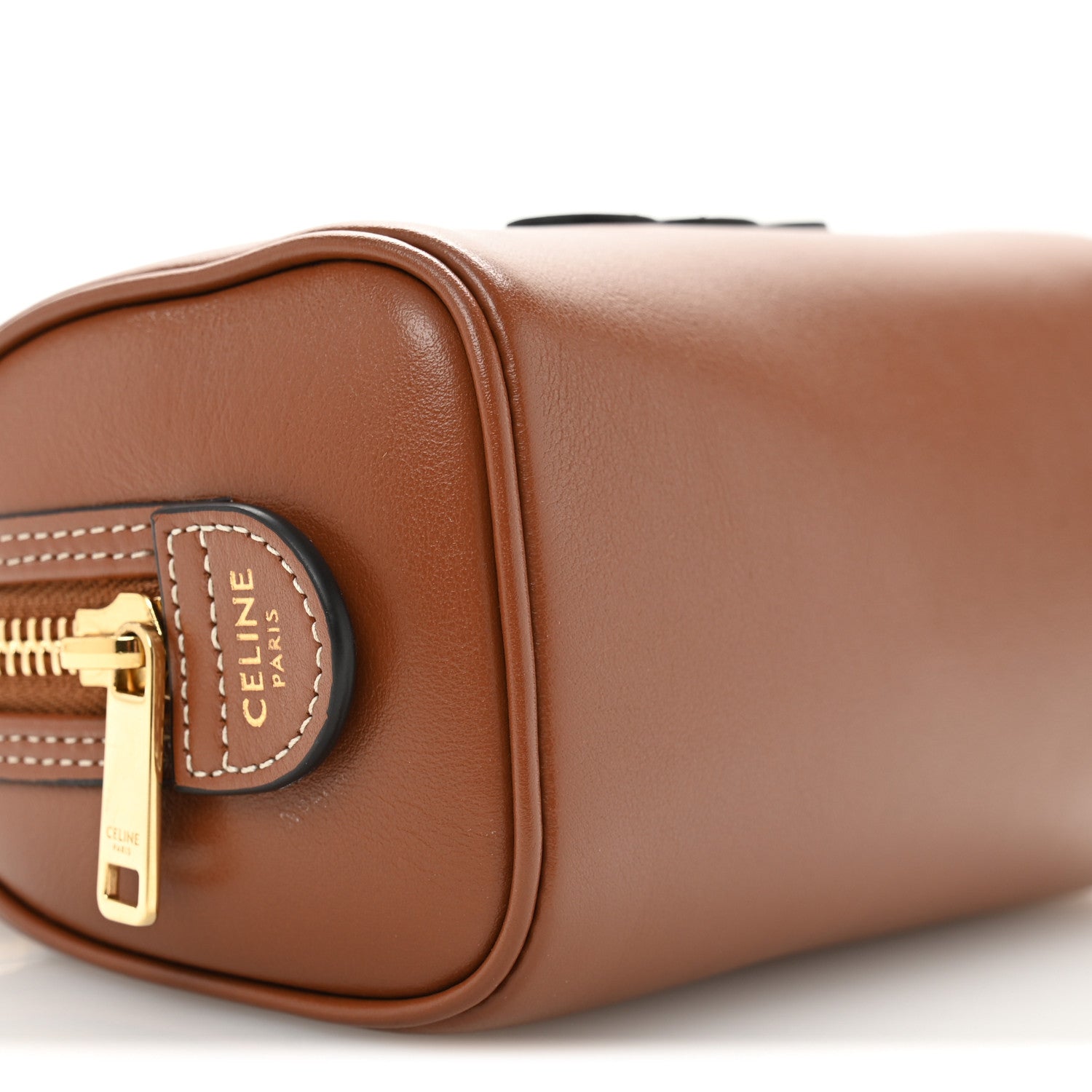 Celine Smooth Calfskin Triomphe Mini Boston Bag Tan 1744252