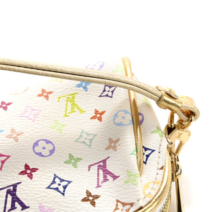 Louis Vuitton Monogram Multicolor Kate Clutch White 10 of 12