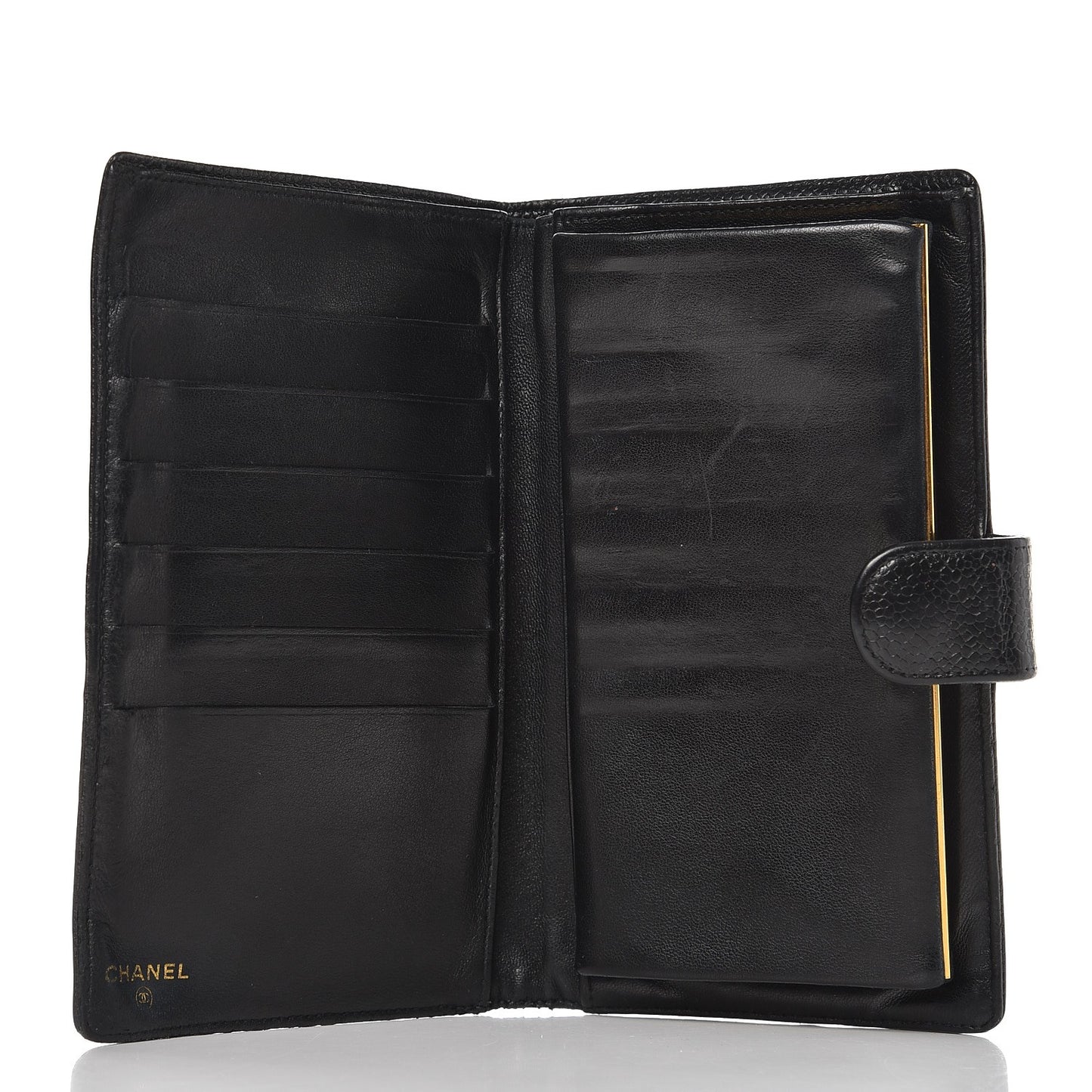 Caviar Timeless CC French Wallet Black