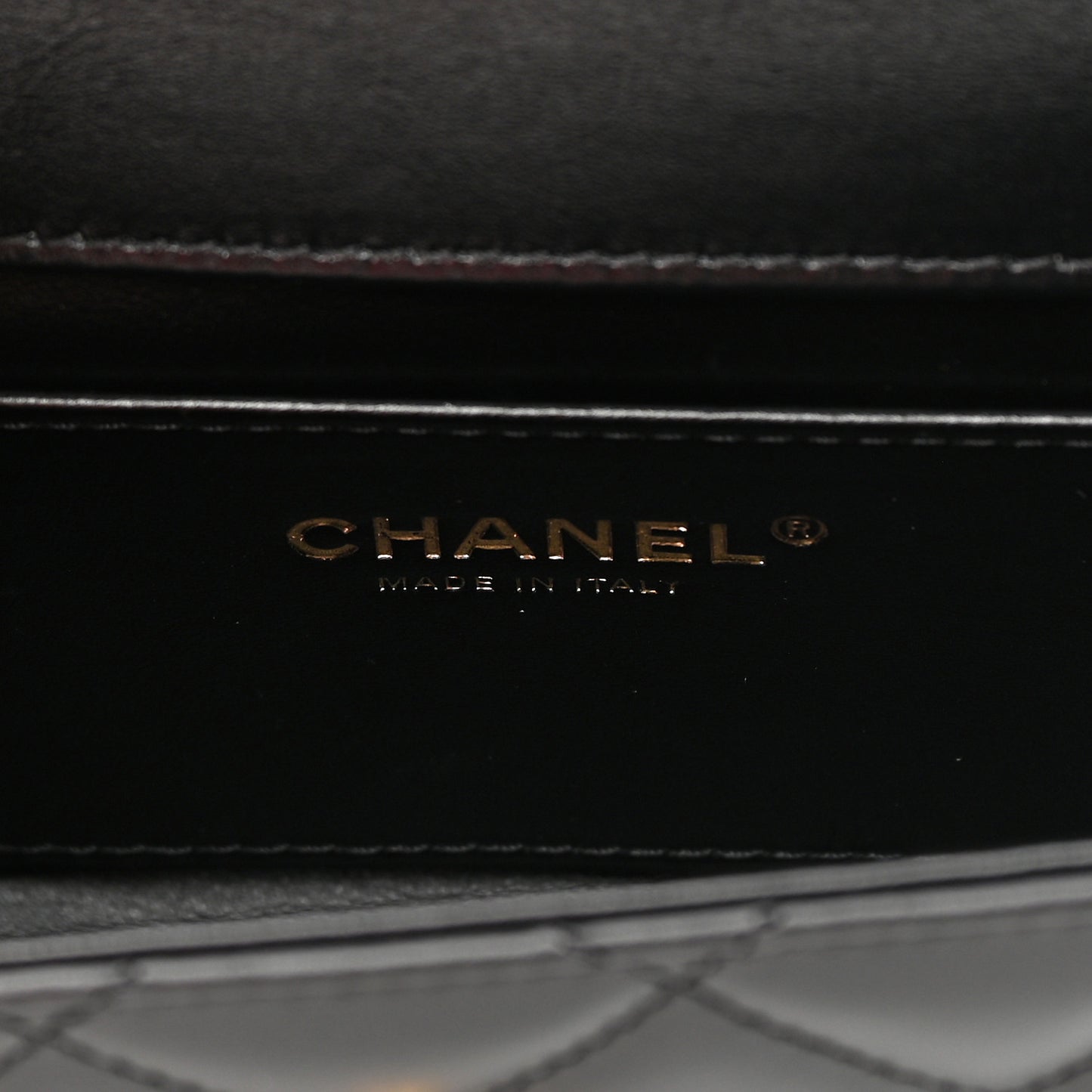 Calfskin Quilted Mini Perfect Fit Flap Black