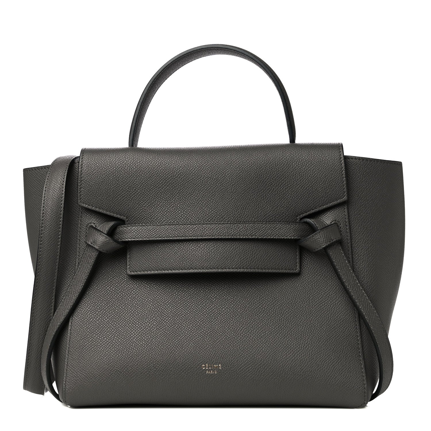 Celine Grained Calfskin Nano Belt Bag Grey 1 of 18
