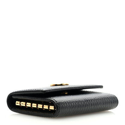 Gucci Pebbled Calfskin GG Marmont 6 Key Holder Black 4 of 6