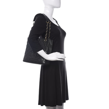 Chanel Caviar Quilted Petit Shopping Tote PST Black 2 of 10