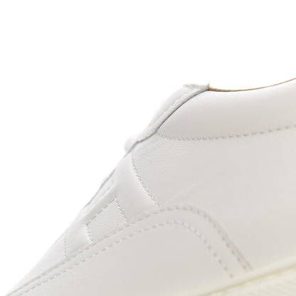 Hermes Calfskin Mens Quicker Sneakers 42 White Orange 9 of 13