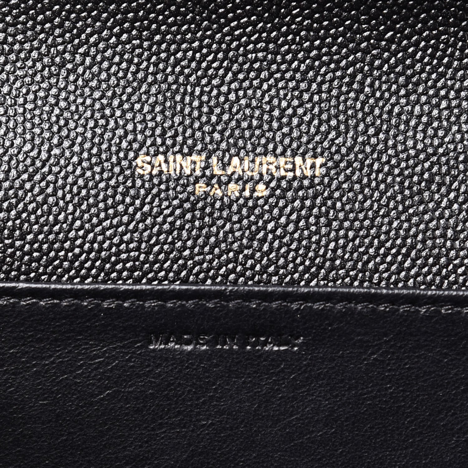 Saint Laurent Grain De Poudre Uptown Chain Wallet Black 6 of 10