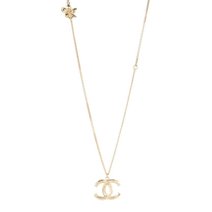 Chanel CC Camellia Necklace Gold 3 of 9