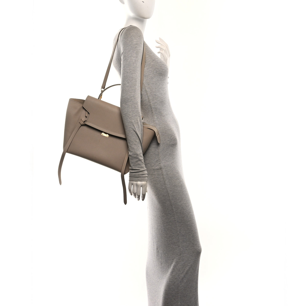 Celine Grained Calfskin Mini Belt Bag Light Taupe 2 of 10