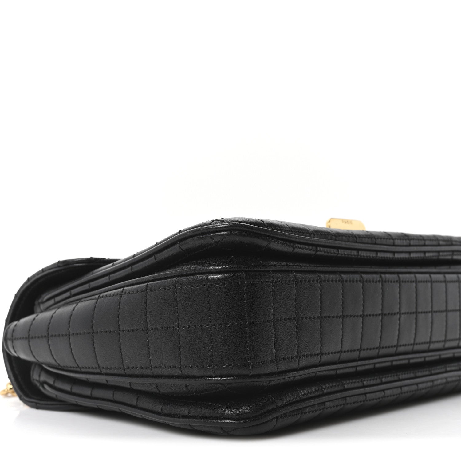 Celine Calfskin Quilted Medium C Bag Black 9 of 10