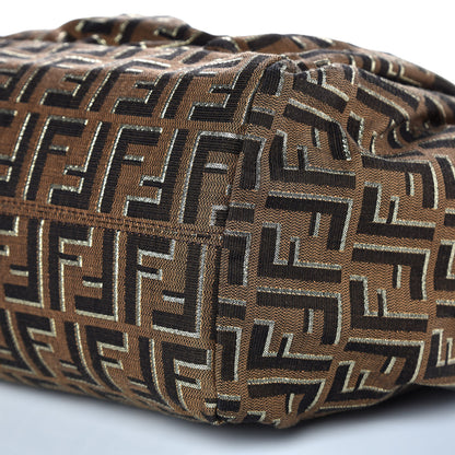 Fendi Zucca Vitello Large Chef Tote Tobacco Oro Moro 7 of 9