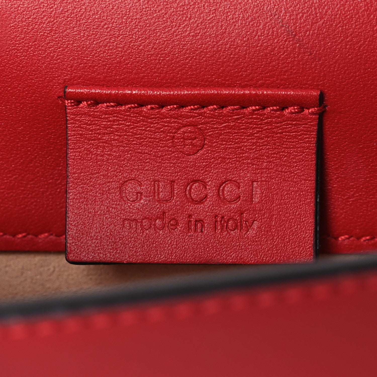 Gucci Calfskin Super Mini Sylvie Chain Shoulder Bag Hibiscus Red 6 of 14