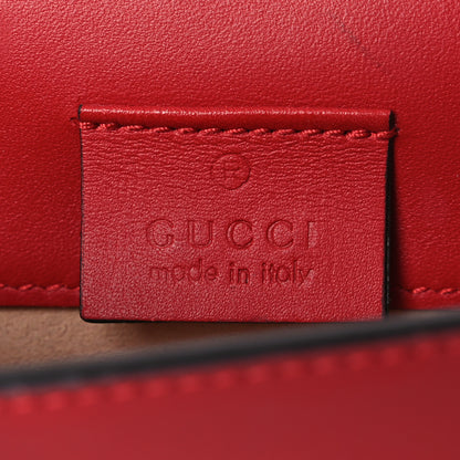 Gucci Calfskin Super Mini Sylvie Chain Shoulder Bag Hibiscus Red 6 of 14