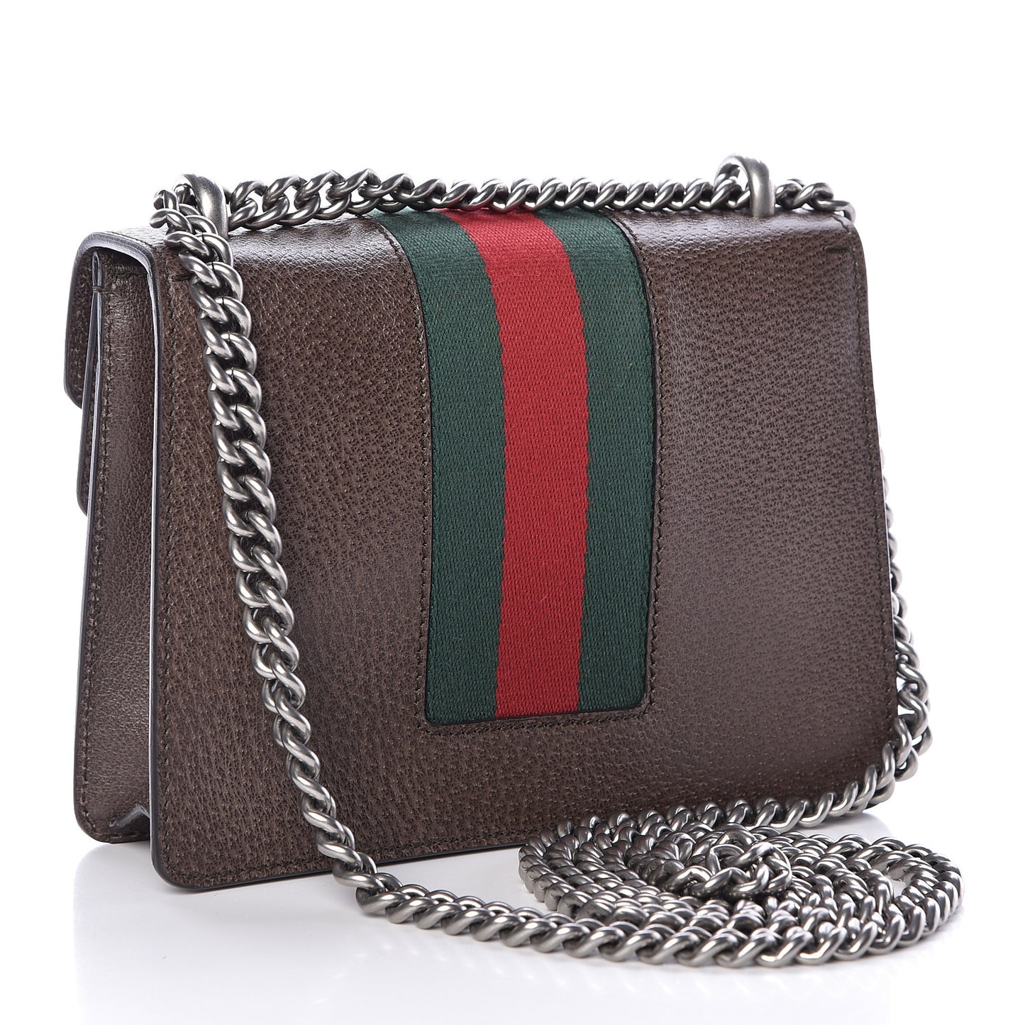 Textured Calfskin Web Mini Dionysus Shoulder Bag New Acero