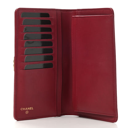 Chanel Caviar Quilted Boy Yen Wallet Burgundy 5 of 10