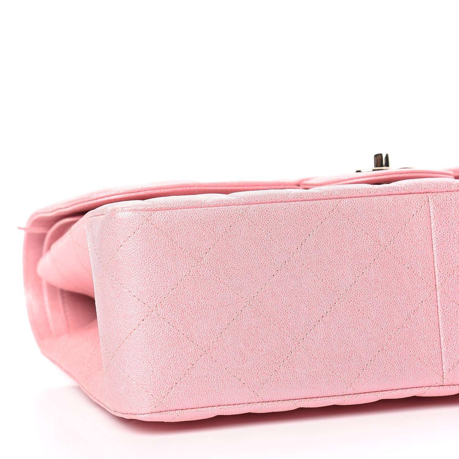 Chanel Iridescent Caviar Quilted Jumbo Double Flap Pink 5 of 11