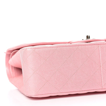 Chanel Iridescent Caviar Quilted Jumbo Double Flap Pink 5 of 11