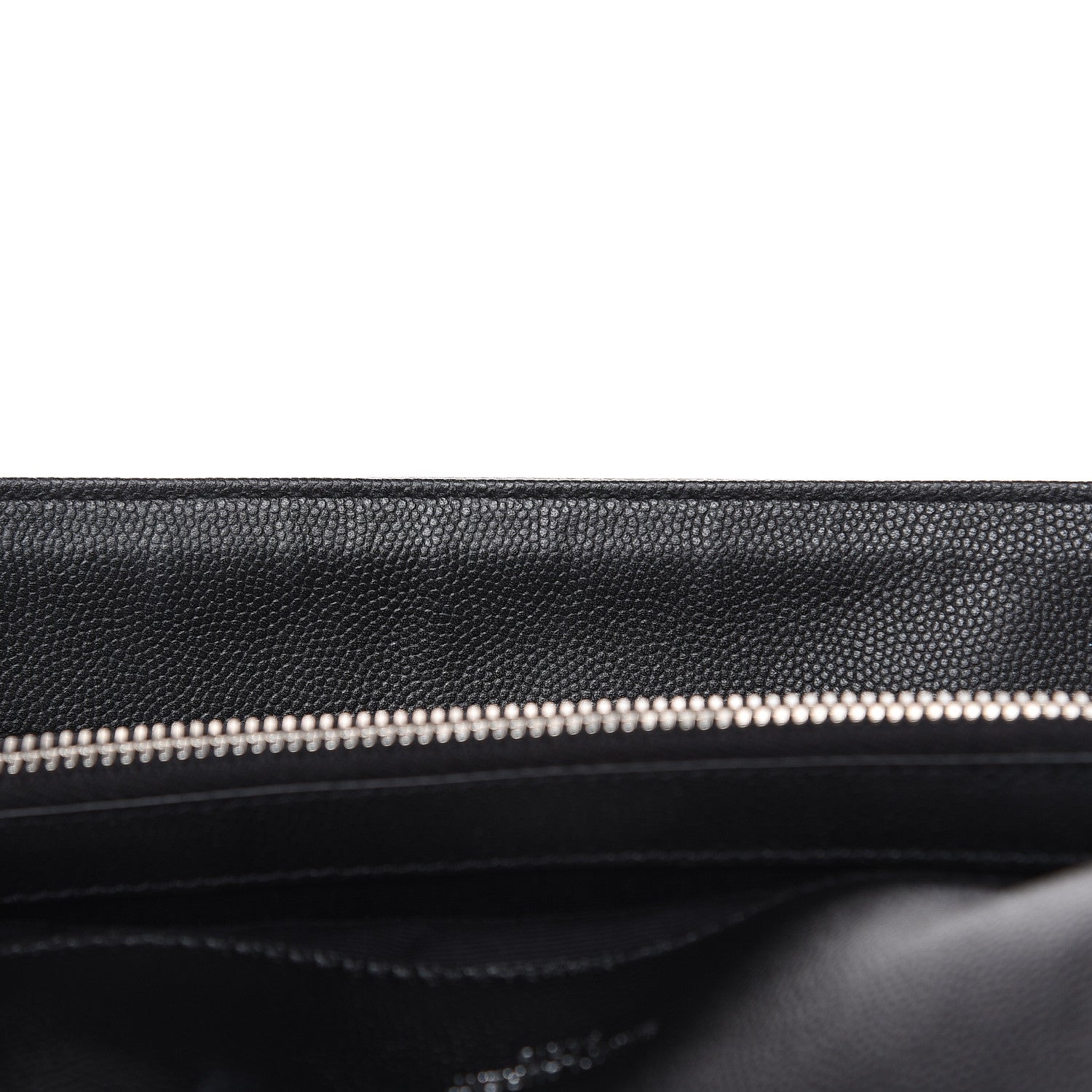 Saint Laurent Grain De Poudre Medium West Hollywood Monogram Fold-Over Black 13 of 14