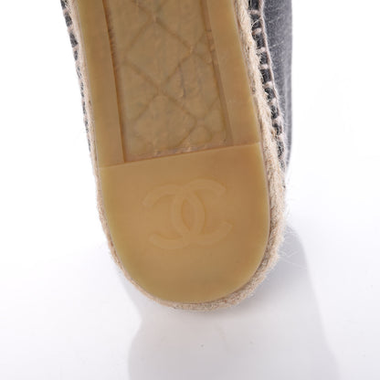Chanel Striated Suede Espadrilles 37 Dark Grey 8 of 11