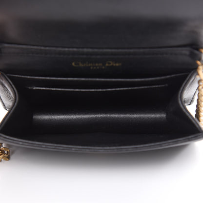 Christian Dior Lambskin Studded Micro Diorama Flap Bag Black 5 of 16