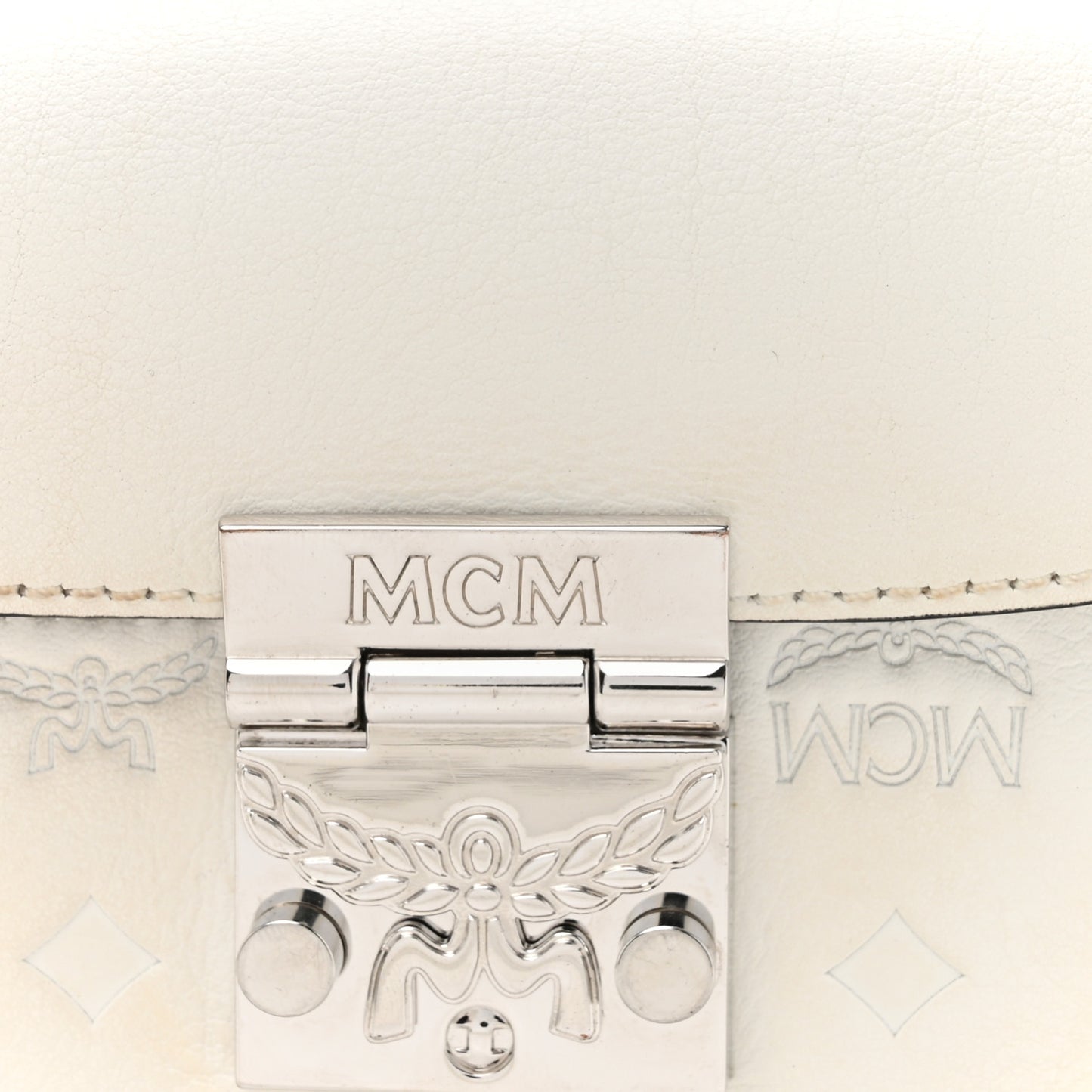 Calfskin Ottomar Monogram Soft Berlin Belt Bag White