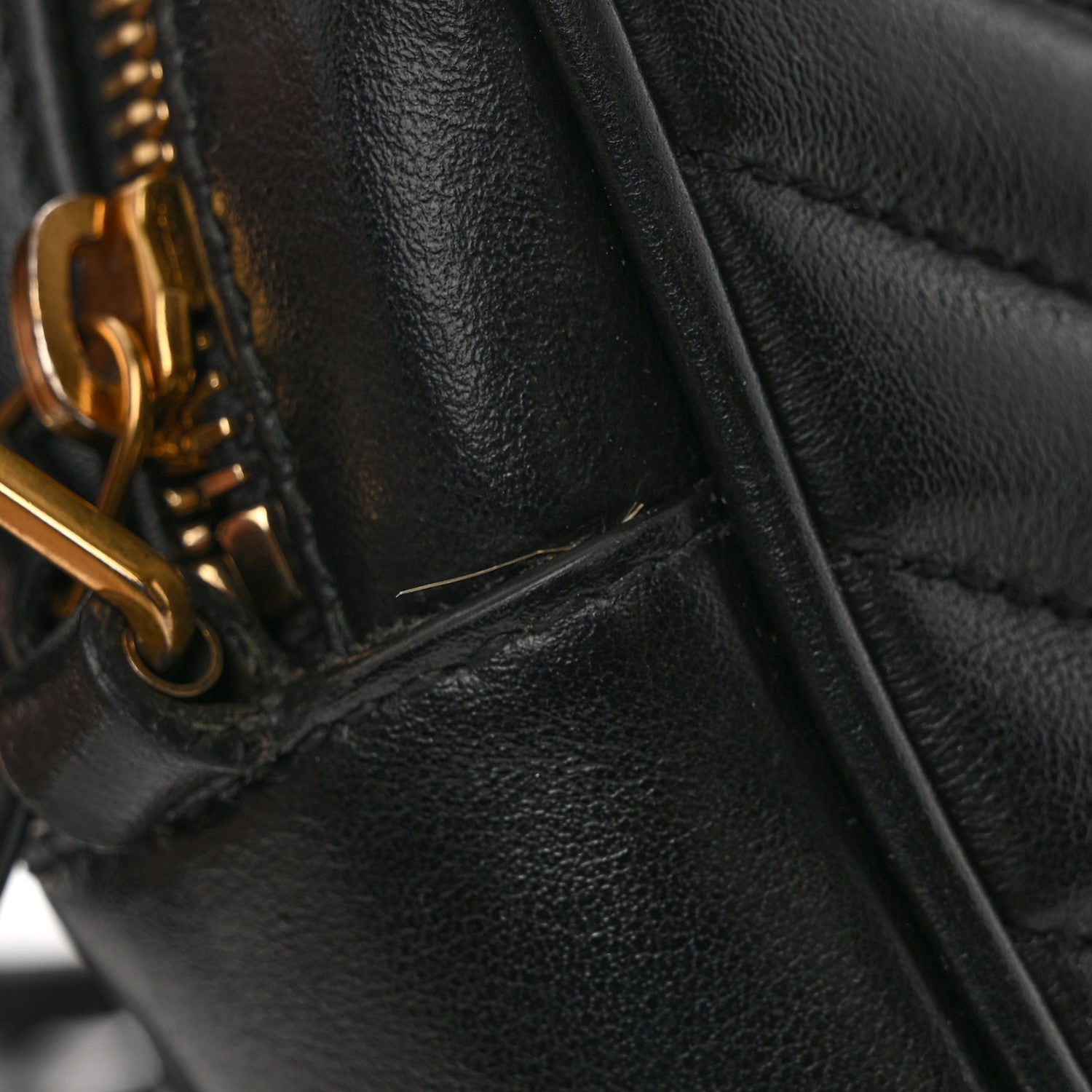 Saint Laurent Calfskin Matelasse Monogram Lou Camera Bag Black 18 of 25