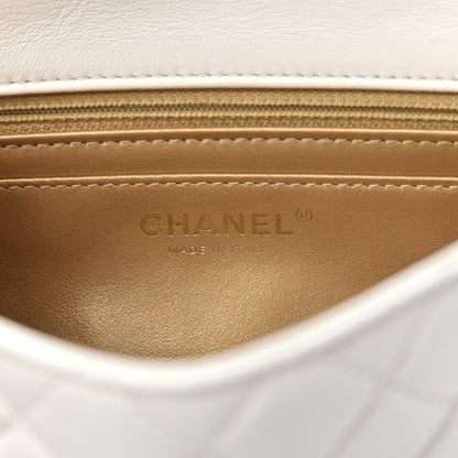 Chanel Lambskin Quilted Mini Rectangular Pearl Crush Flap White 6 of 11