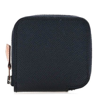 Hermes Epsom Silk'in Coin Purse Bleu Indigo 1 of 6
