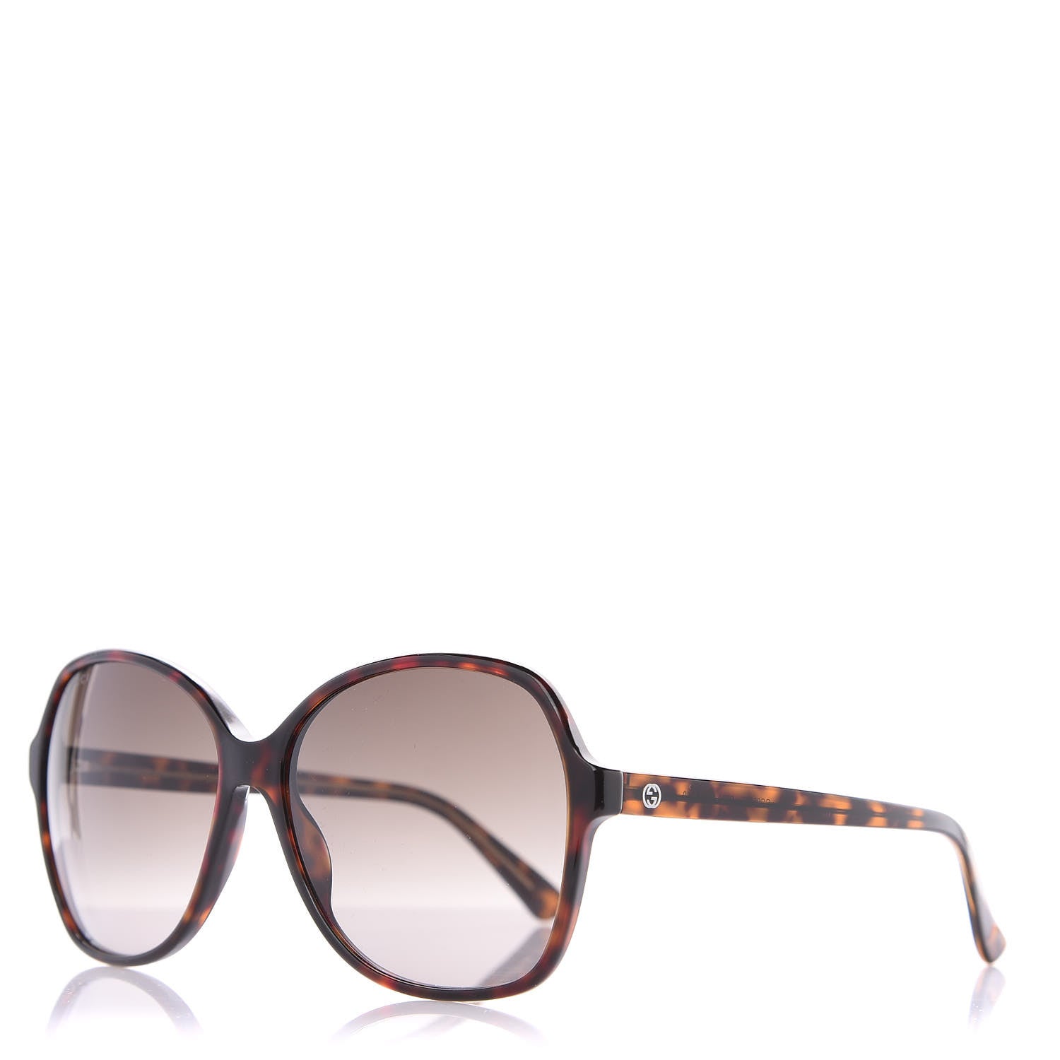Gucci Acetate Oversize Round Frame Sunglasses GG0509S Tortoise 1 of 8