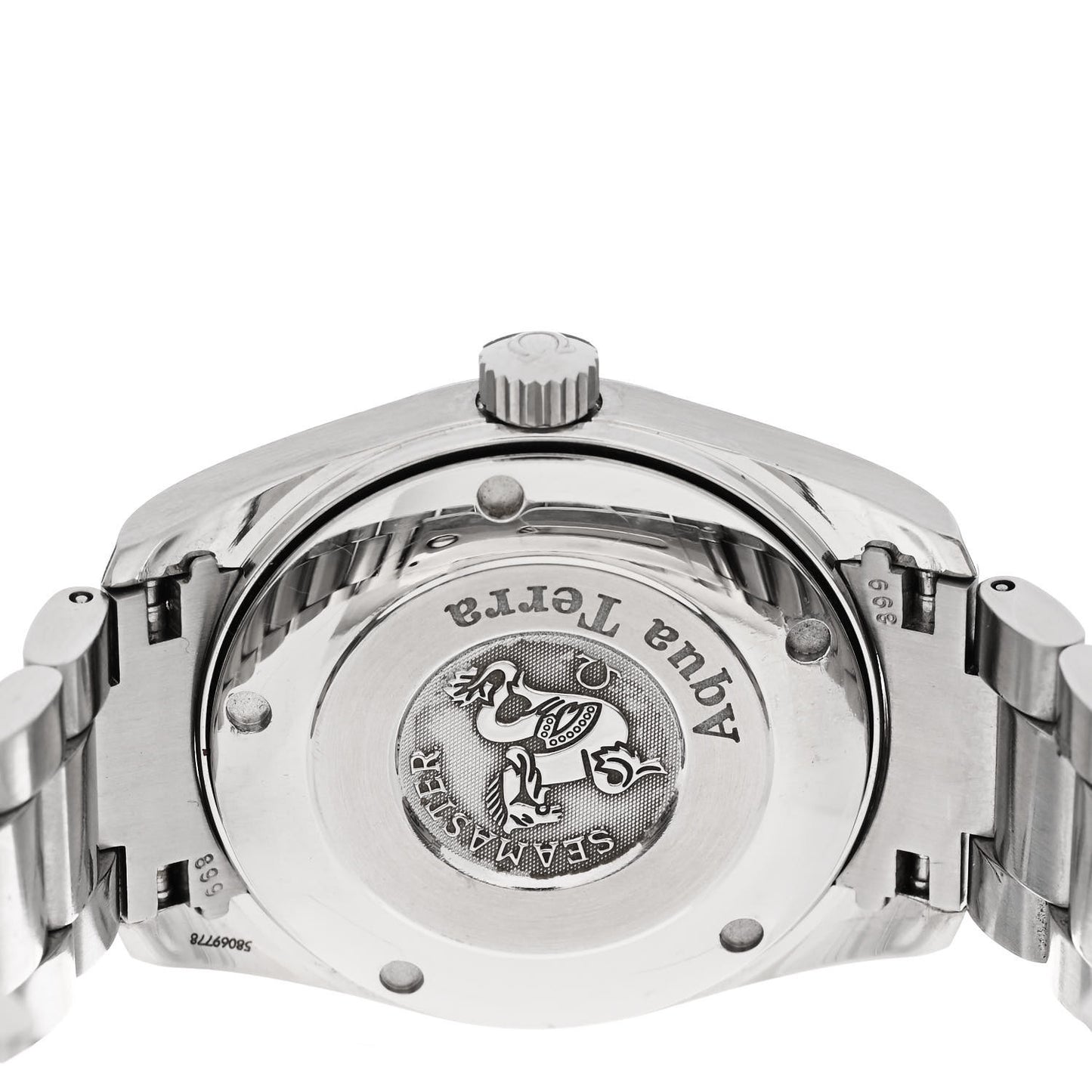 Stainless Steel 36mm Seamaster Aqua Terra Quartz Watch Black 2518.50