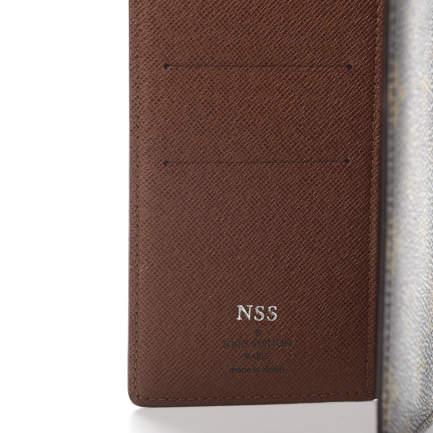 Monogram Checkbook Holder Case Wallet