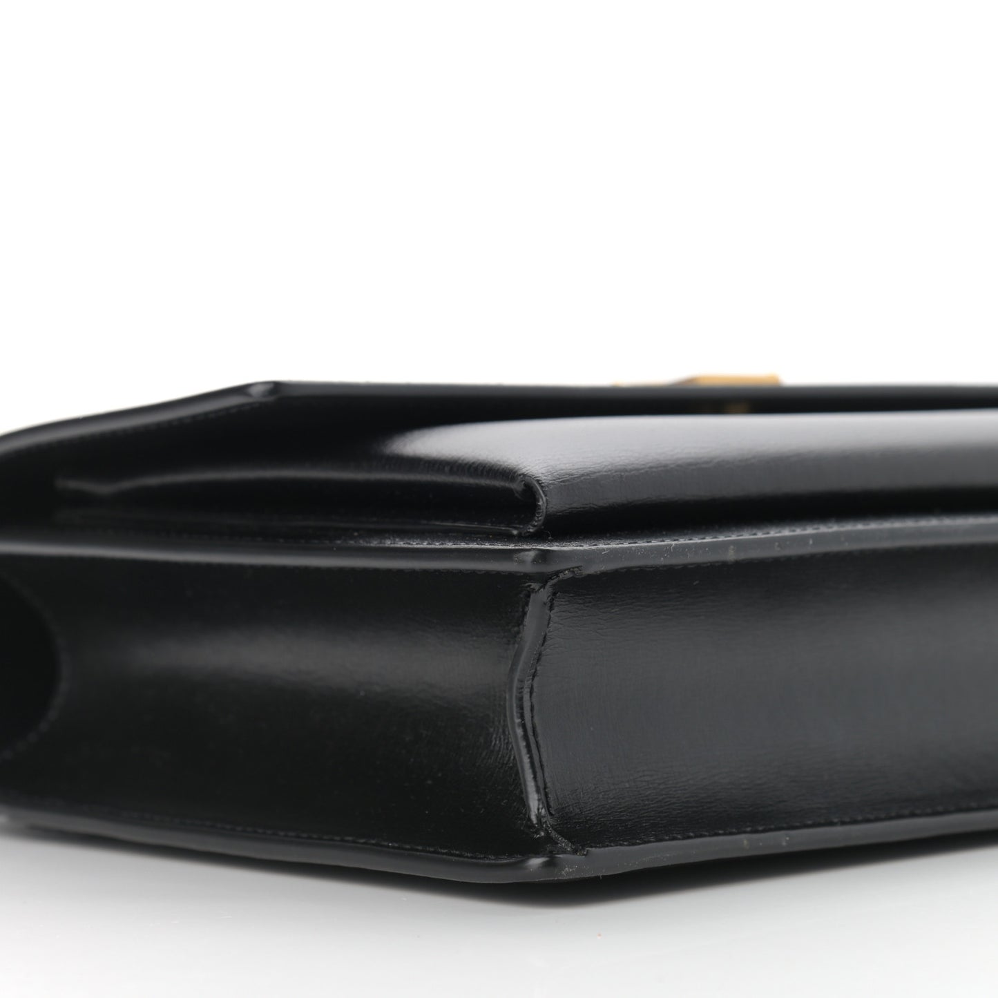 Smooth Calfskin Medium Monogram Sunset Satchel Black