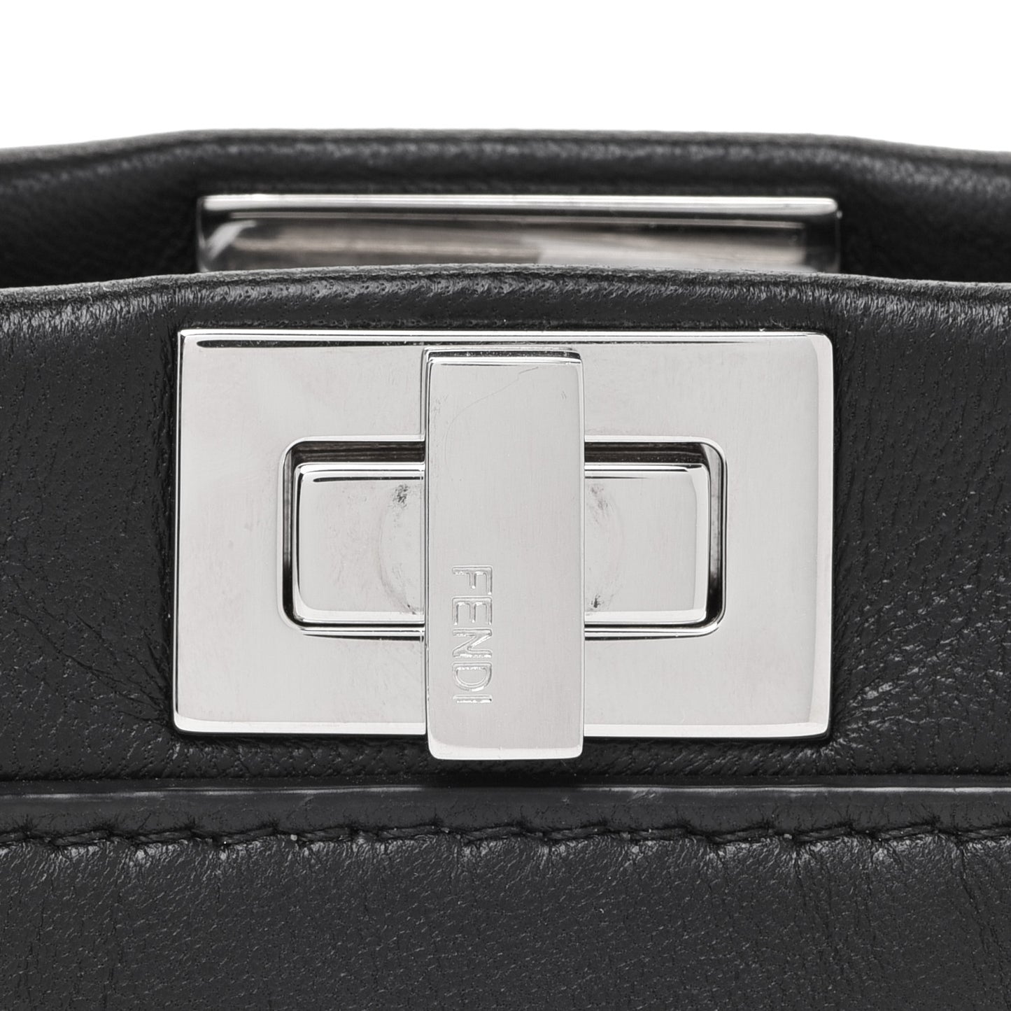 Nappa Crystal Flowerland Micro Peekaboo Iconic Satchel Black