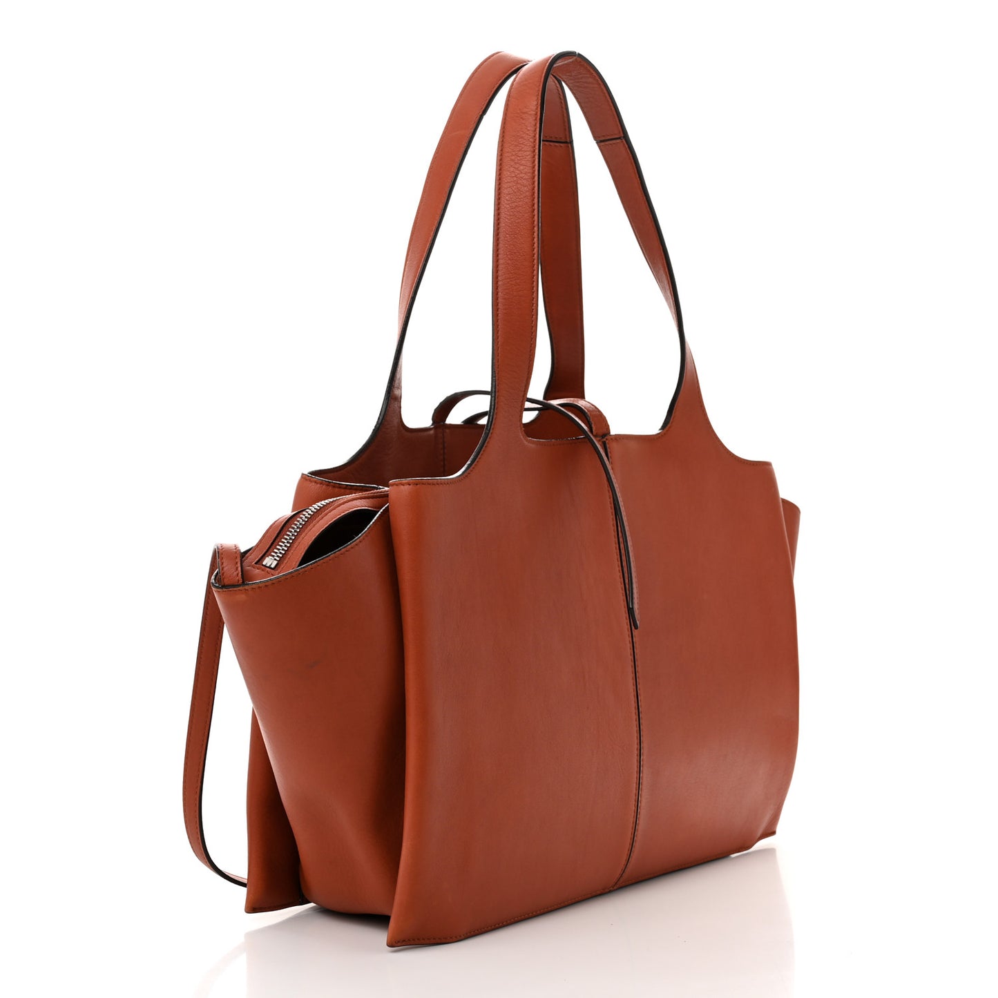 Calfskin Medium Tri-Fold Bag Brick