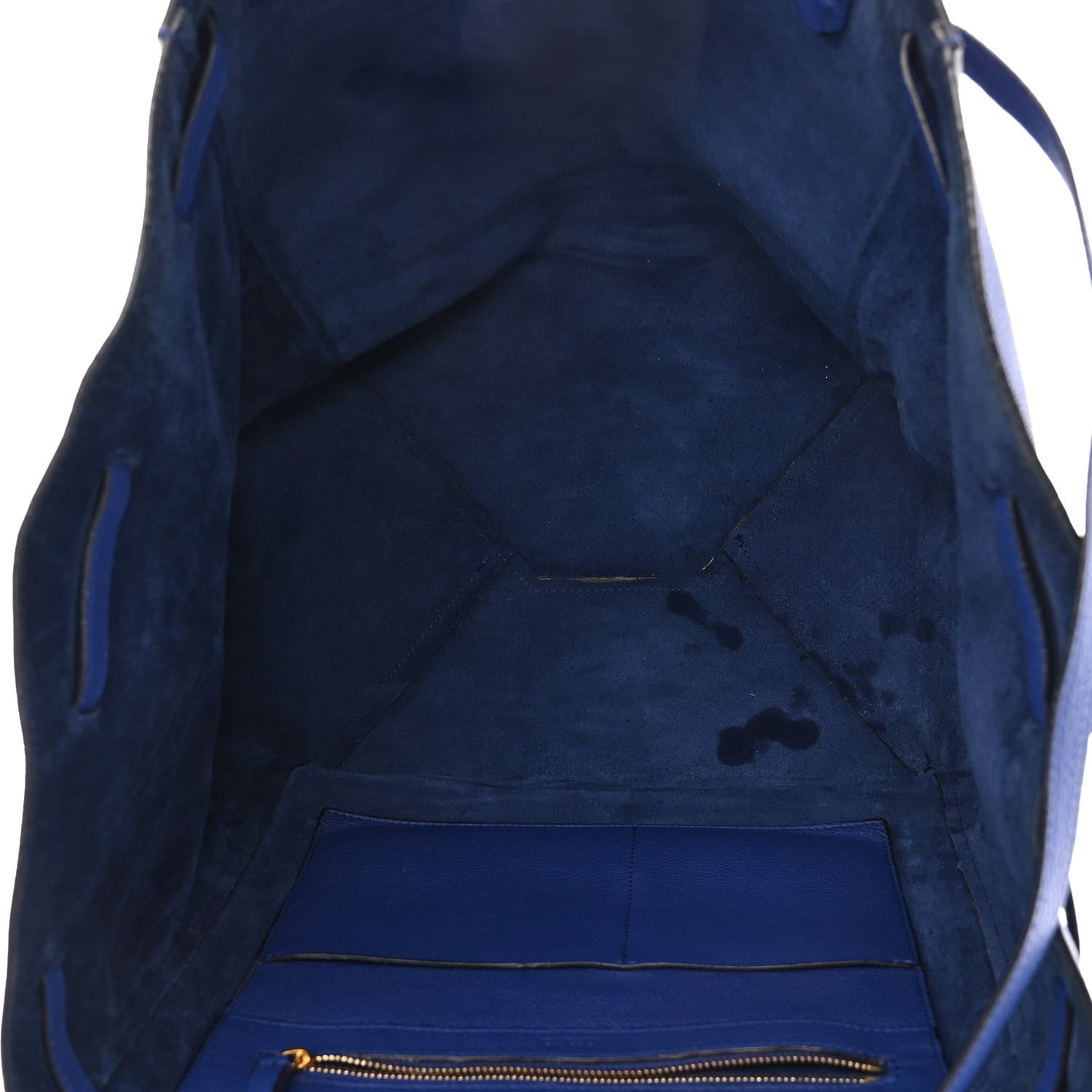 Celine Soft Grained Calfskin Medium Belt Cabas Phantom Indigo 5 of 10