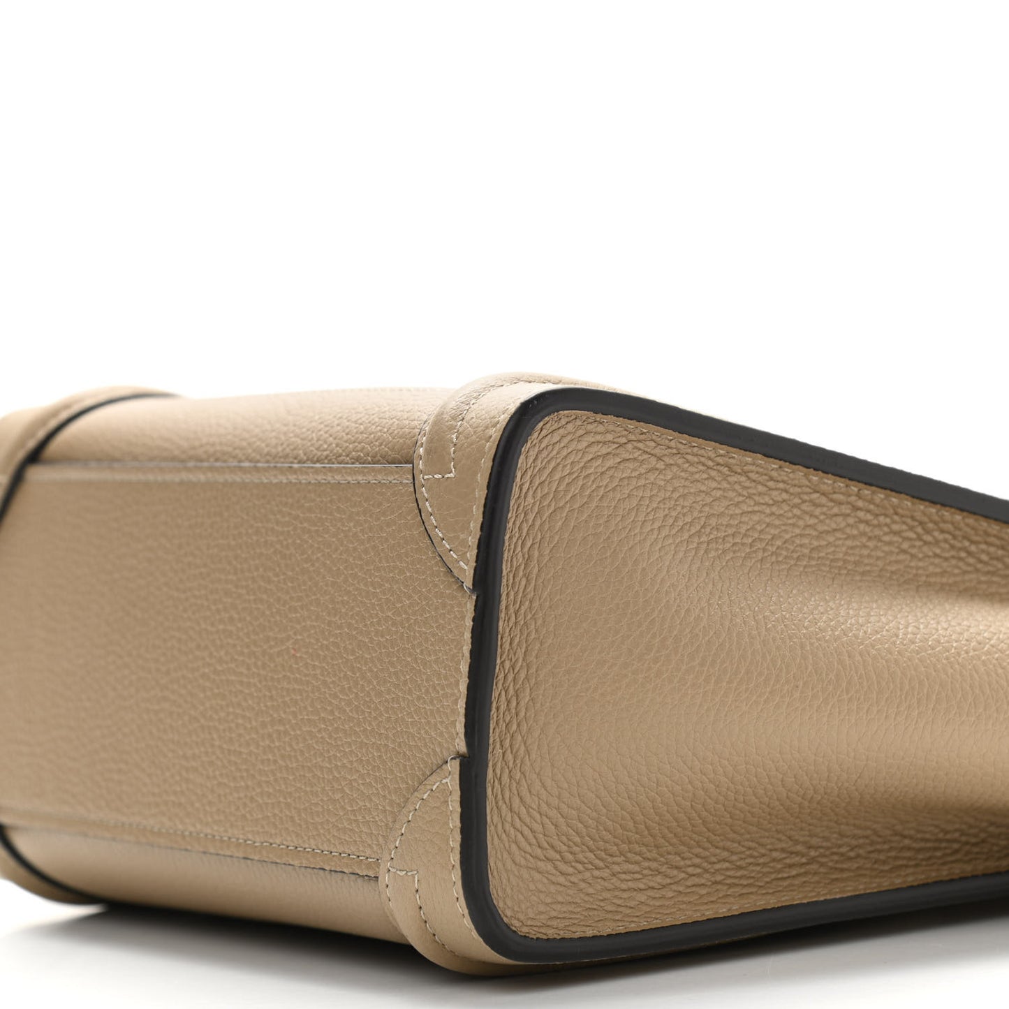 Drummed Calfskin Nano Luggage Dune