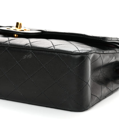 Chanel Lambskin Quilted Medium Double Flap Black 10 of 10