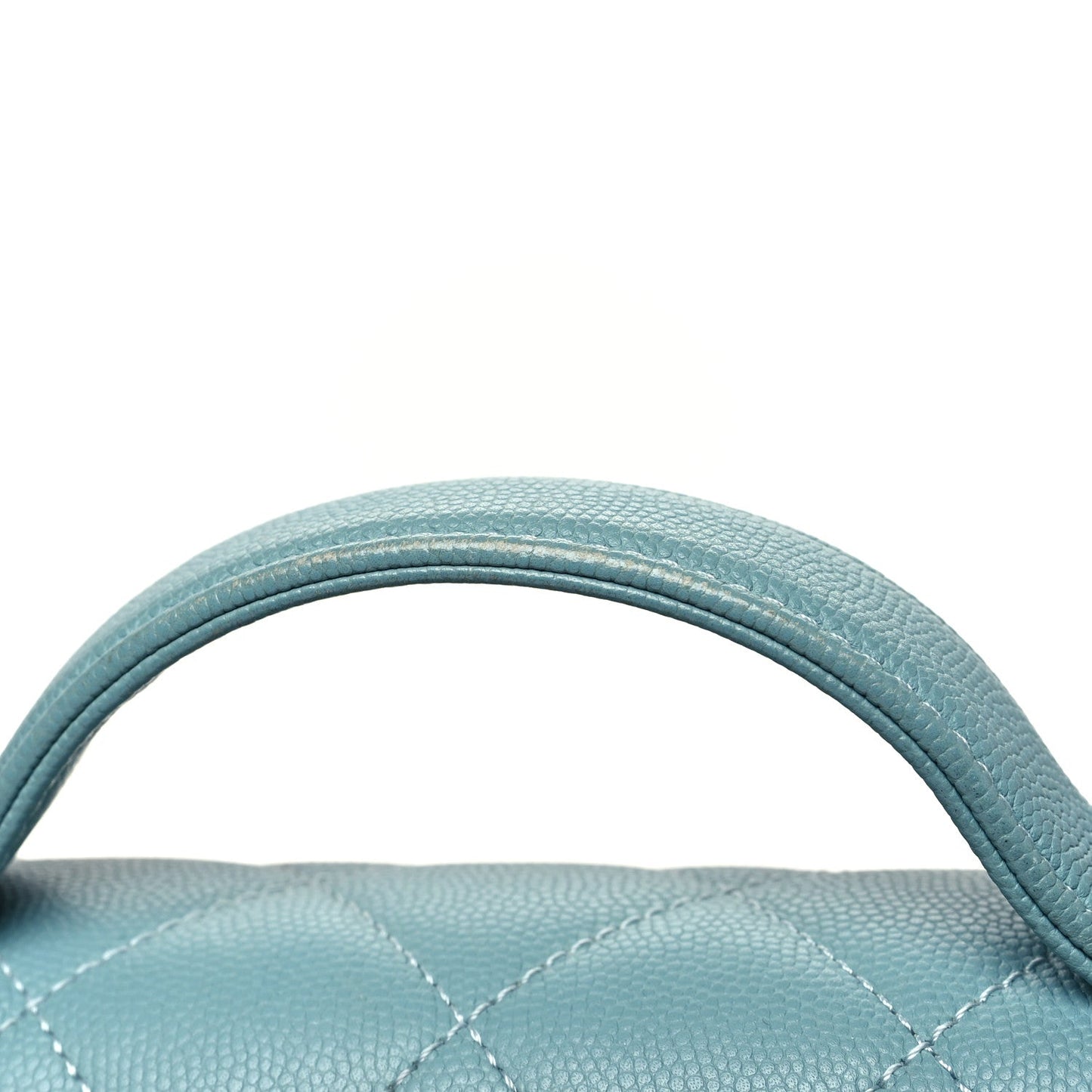Caviar Quilted Small Business Affinity Flap Blue