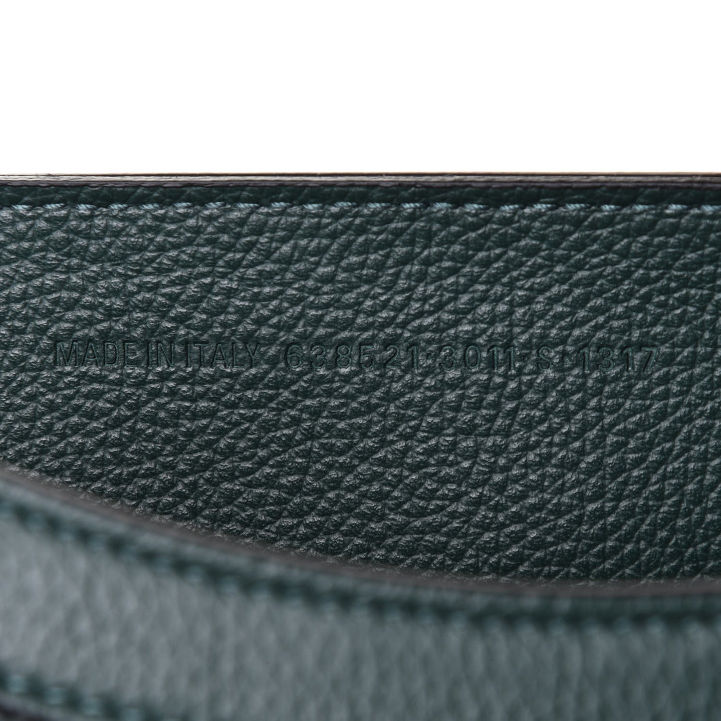 Grained Calfskin Neo Classic Matte Black Hardware S City Forest Green