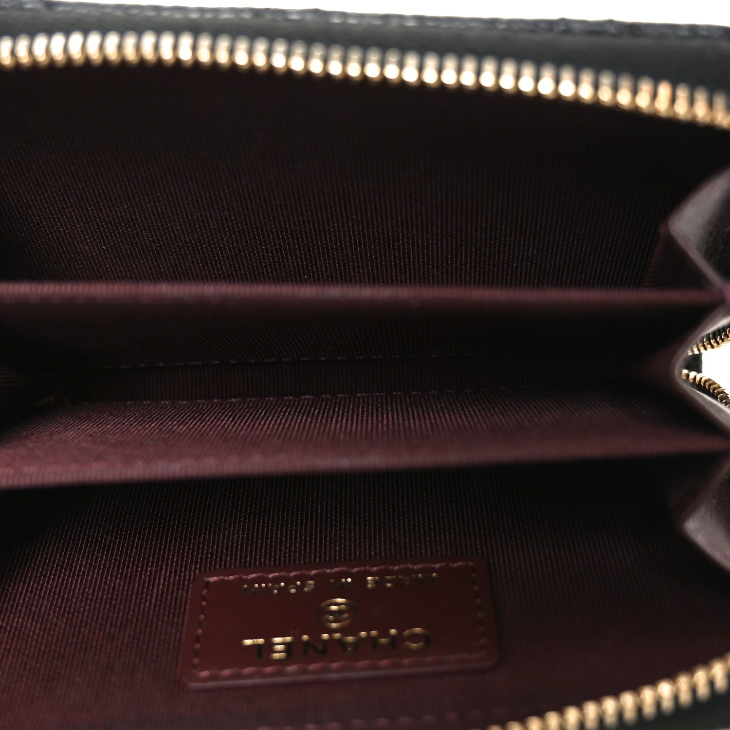 Chanel Caviar Quilted Zip Coin Purse Black 5 of 8