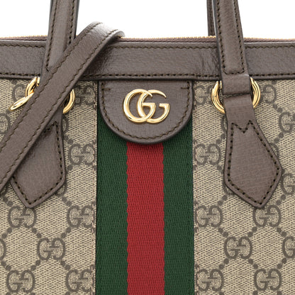 Gucci GG Supreme Monogram Small Ophidia Tote Bag Brown 8 of 11